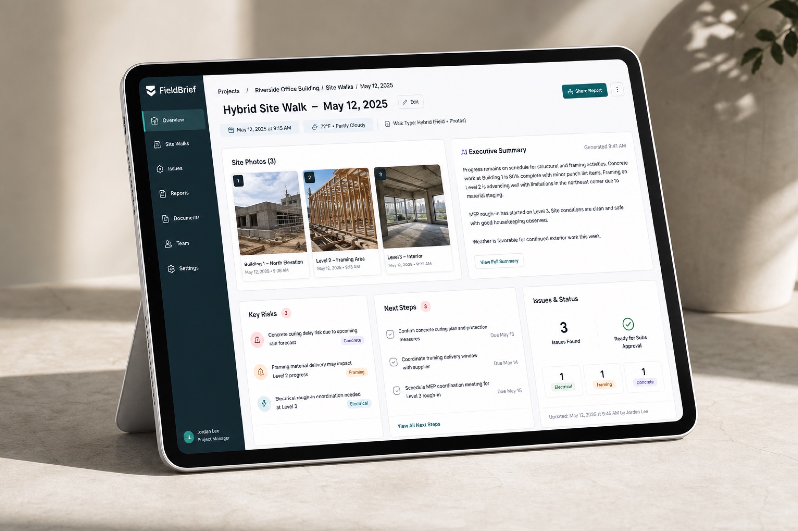 FieldBrief — AI-powered field operations SaaS built by Rocky River Software
